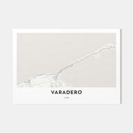 Varadero Map Landscape Poster