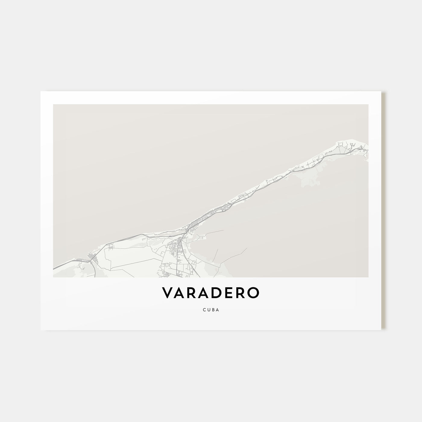 Varadero Map Landscape Poster