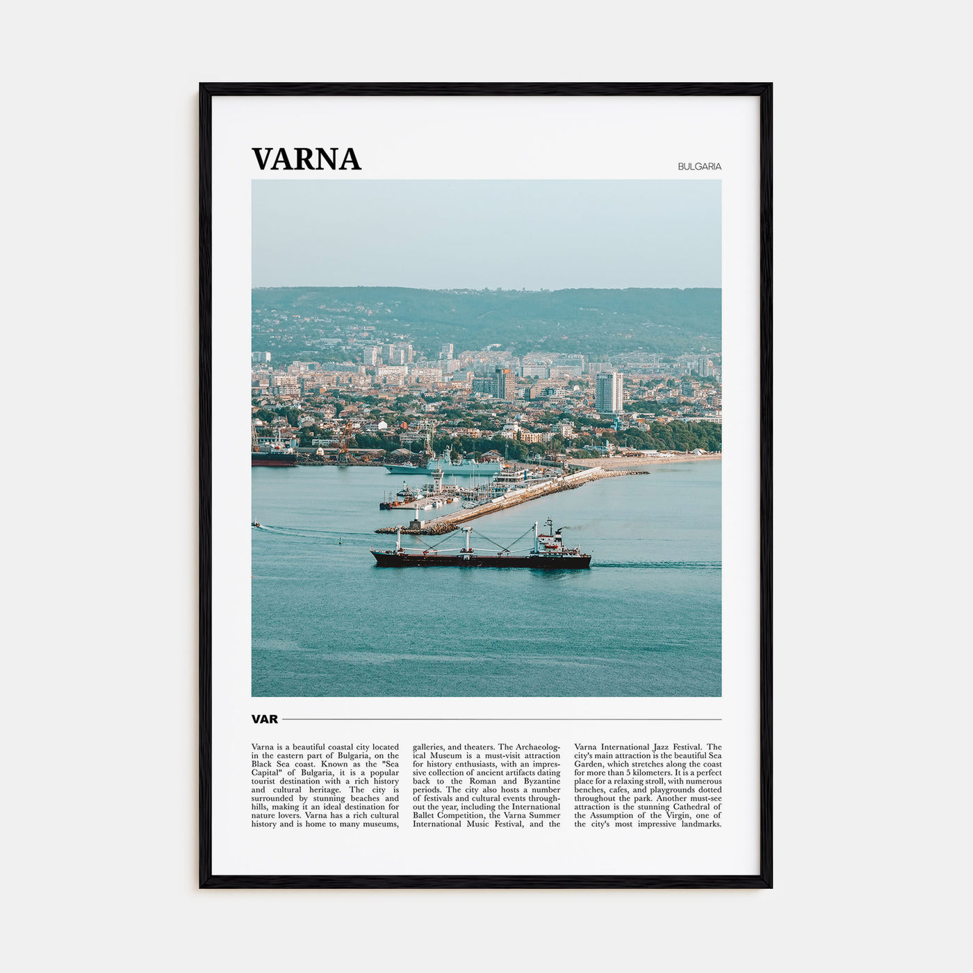 Varna Travel Color Poster