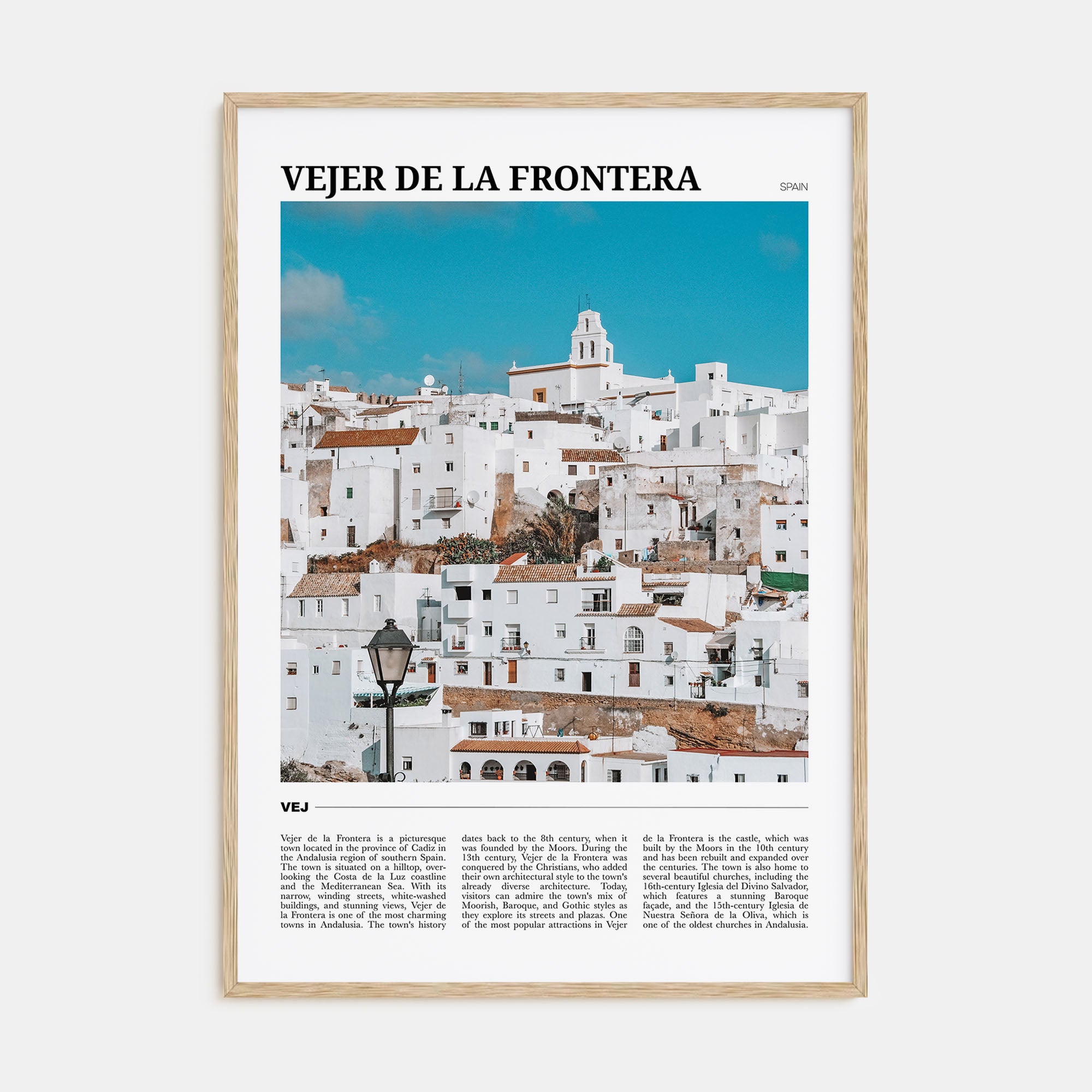 Vejer de la Frontera Travel Color Poster