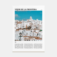 Vejer de la Frontera Travel Color Poster
