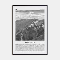 Venezuela Travel B&W Poster