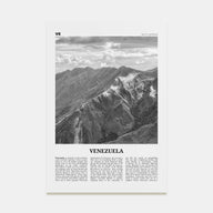 Venezuela Travel B&W Poster