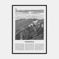 Venezuela Travel B&W Poster