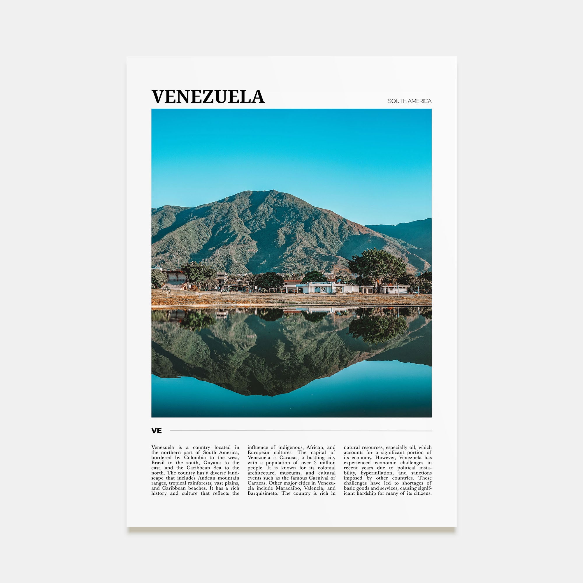 Venezuela Travel Color No 1 Poster