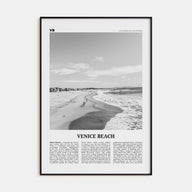 Venice Beach Travel B&W No 1 Poster