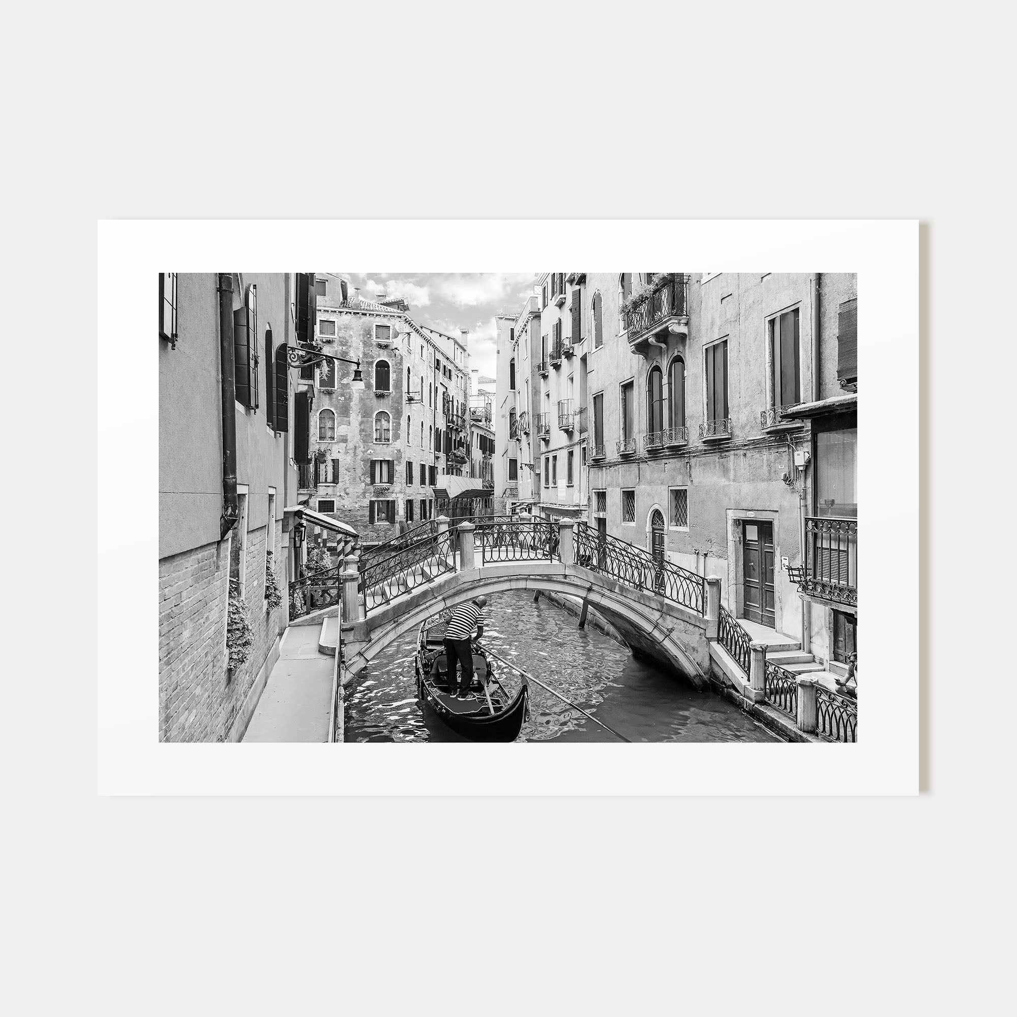 Venice Landscape B&W Poster
