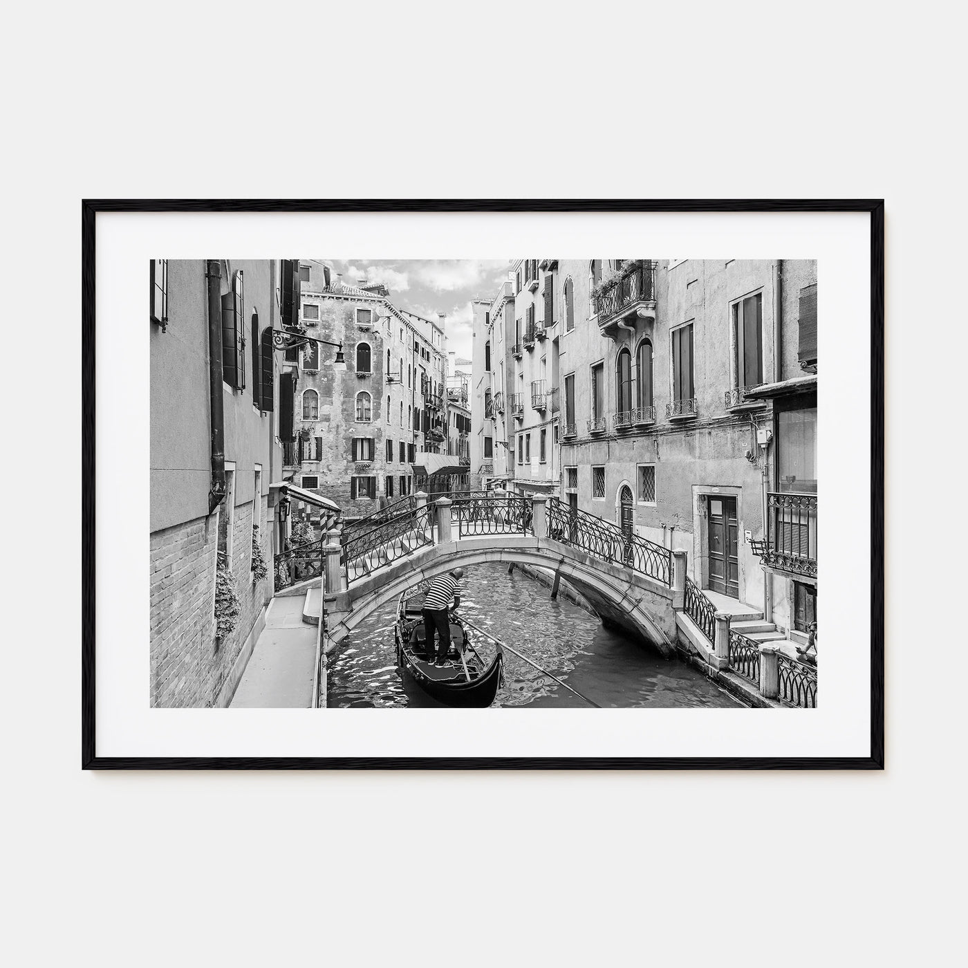 Venice Landscape B&W Poster