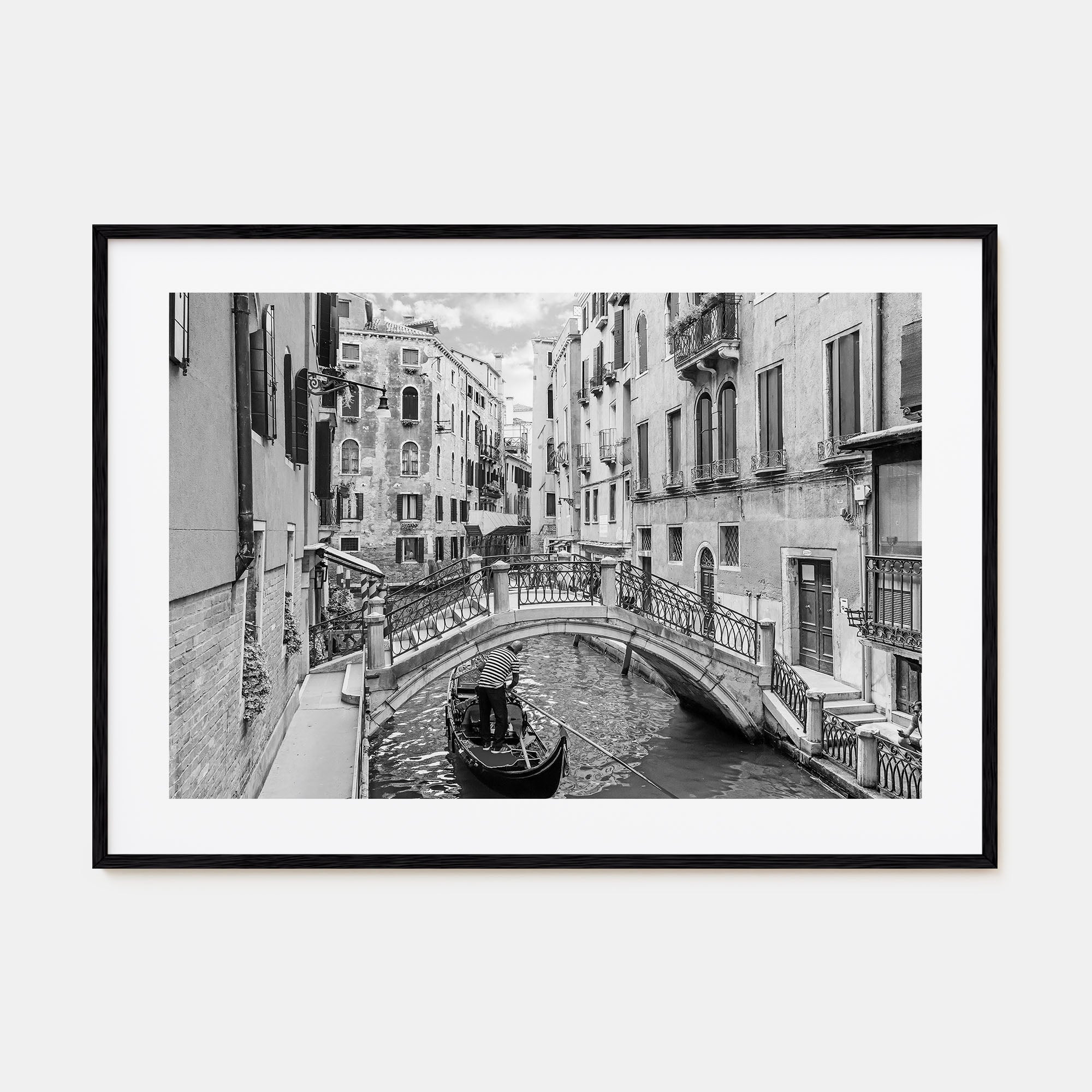 Venice Landscape B&W Poster