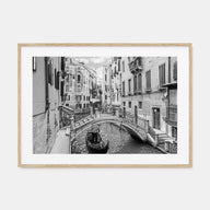 Venice Landscape B&W Poster