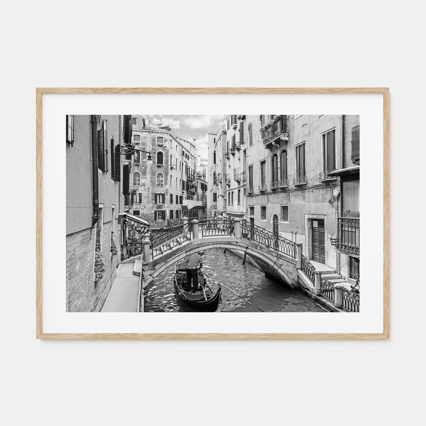 Venice Landscape B&W Poster
