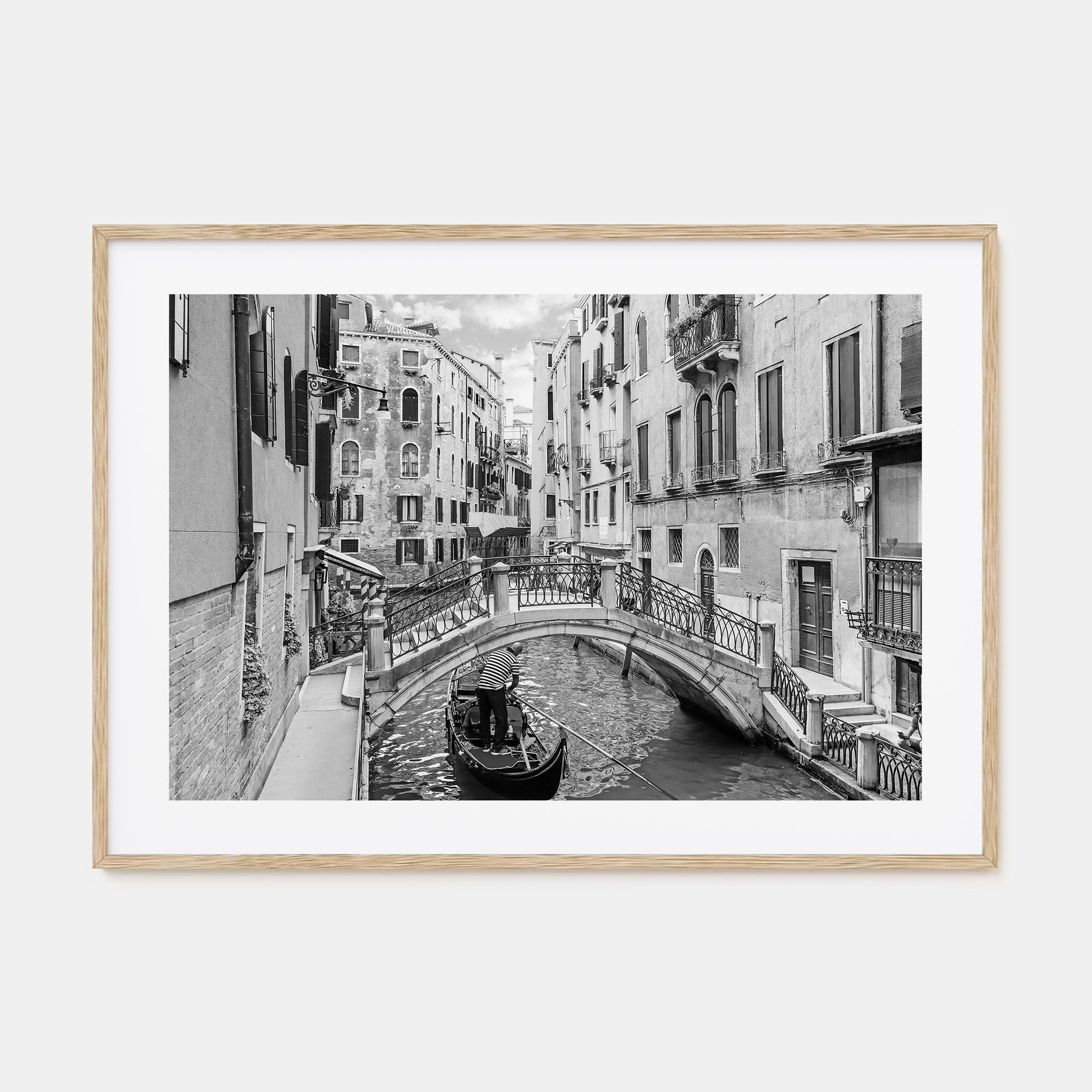Venice Landscape B&W Poster