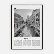 Venice Travel B&W No 1 Poster