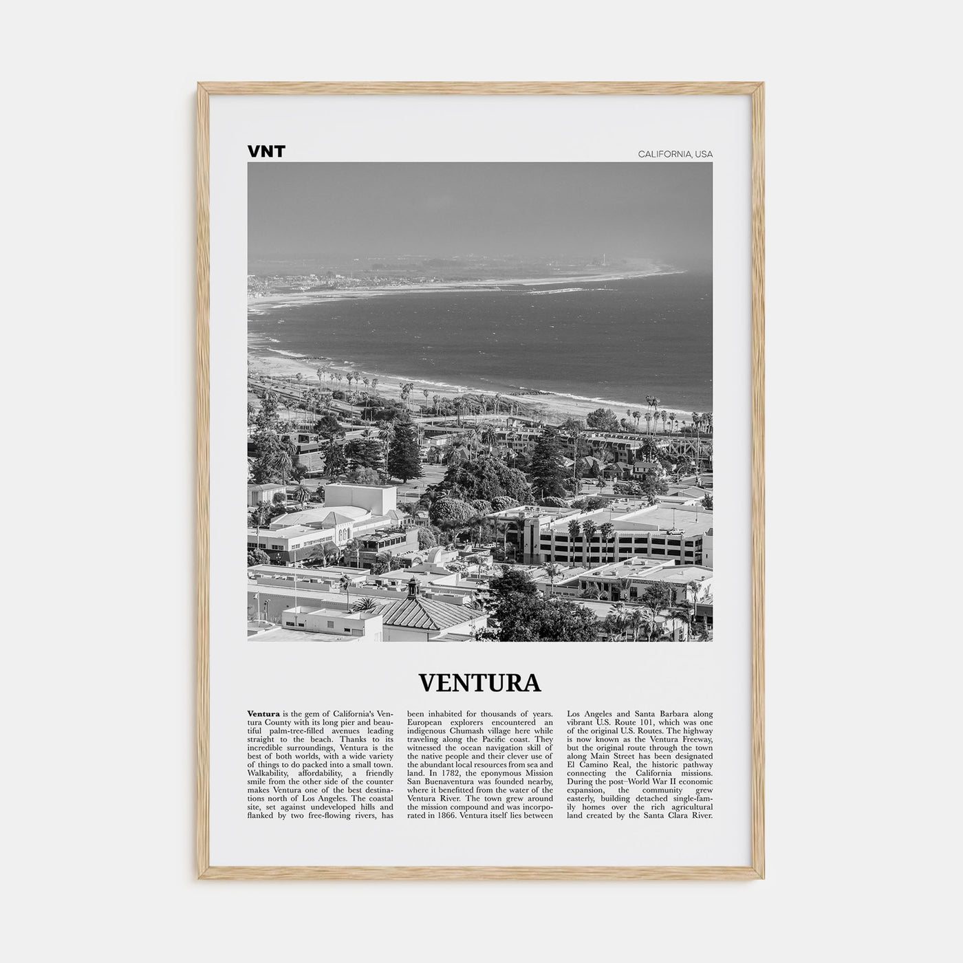 Ventura Travel B&W No 1 Poster