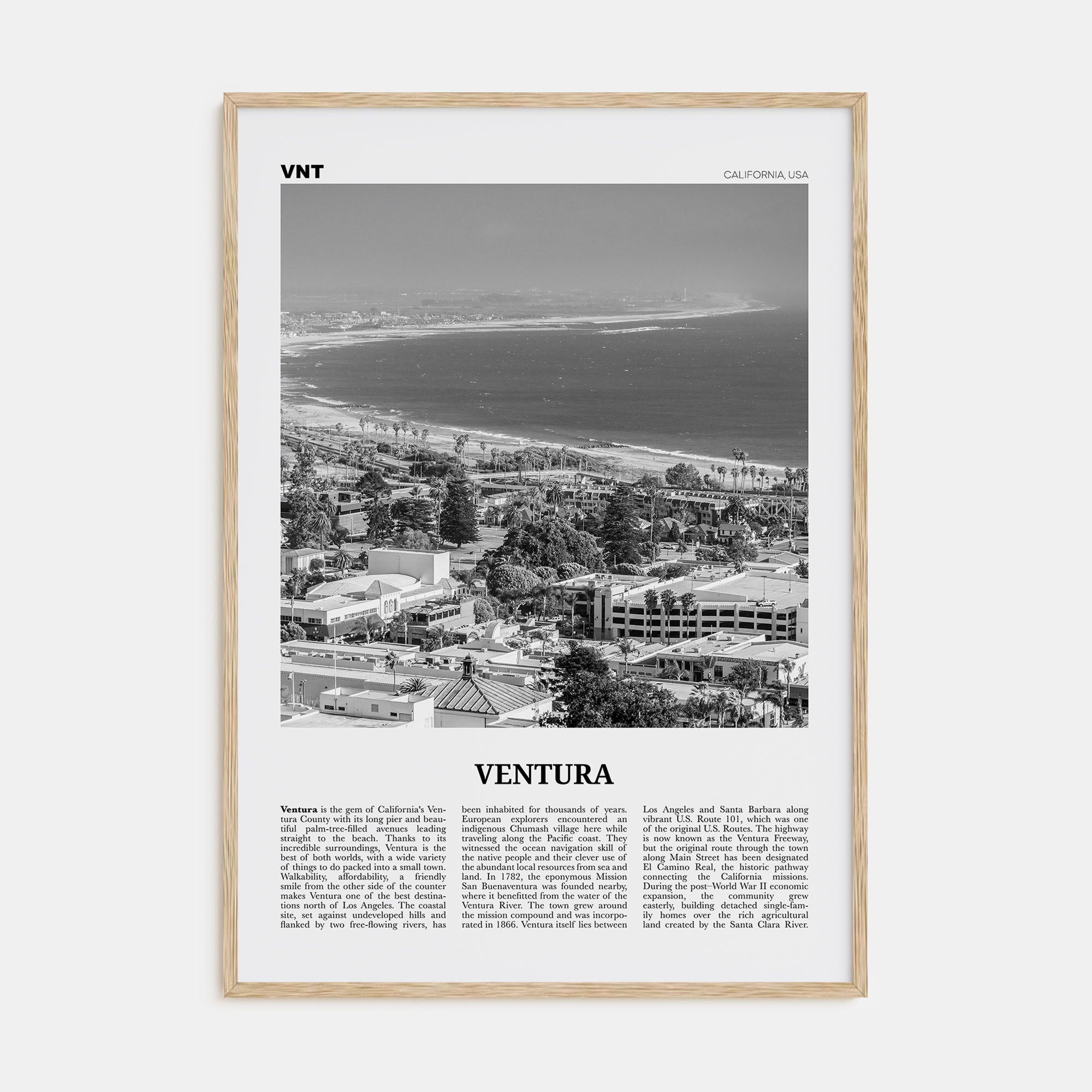 Ventura Travel B&W No 1 Poster