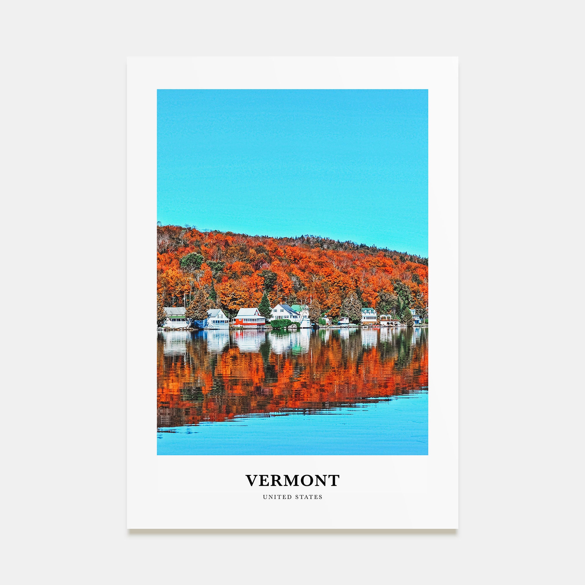 Vermont Portrait Color No 2 Poster