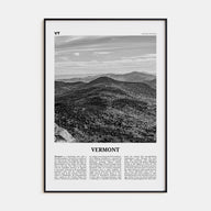 Vermont Travel B&W No 1 Poster