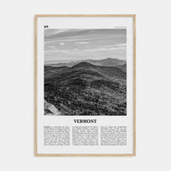 Vermont Travel B&W No 1 Poster