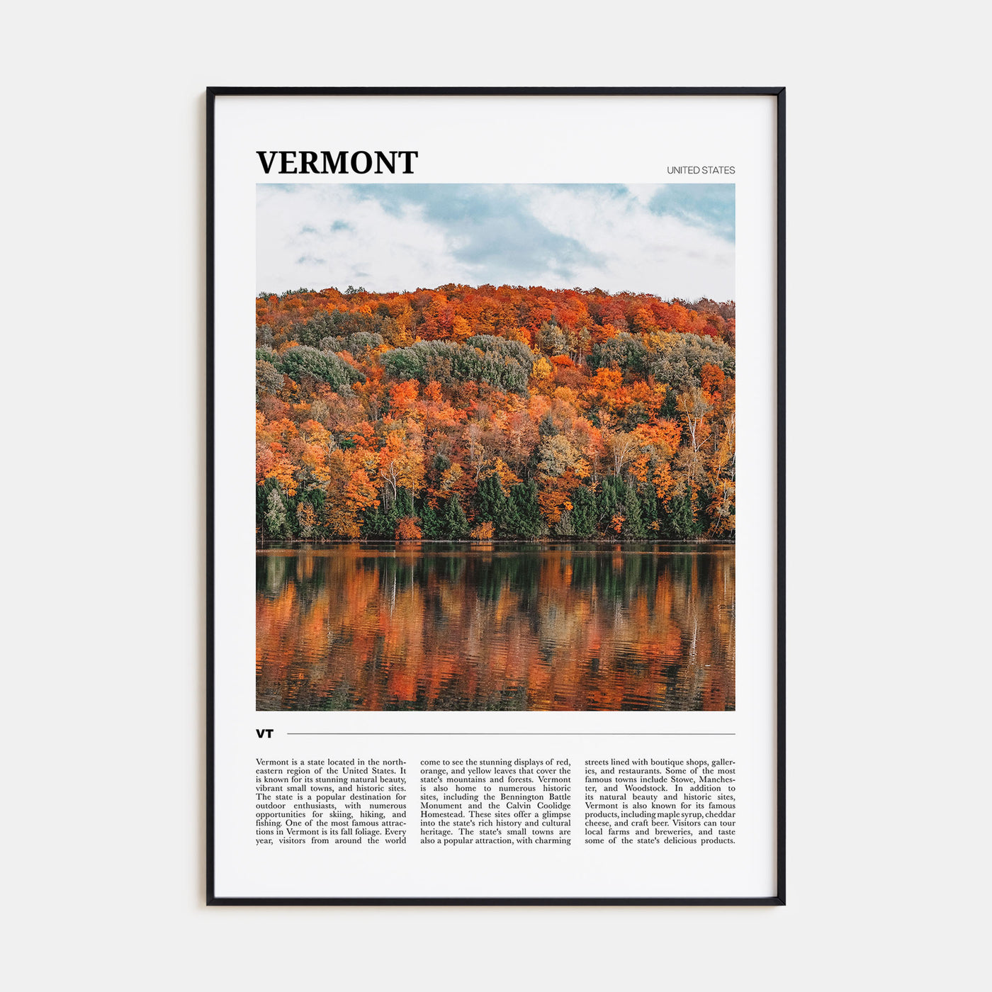 Vermont Travel Color No 3 Poster