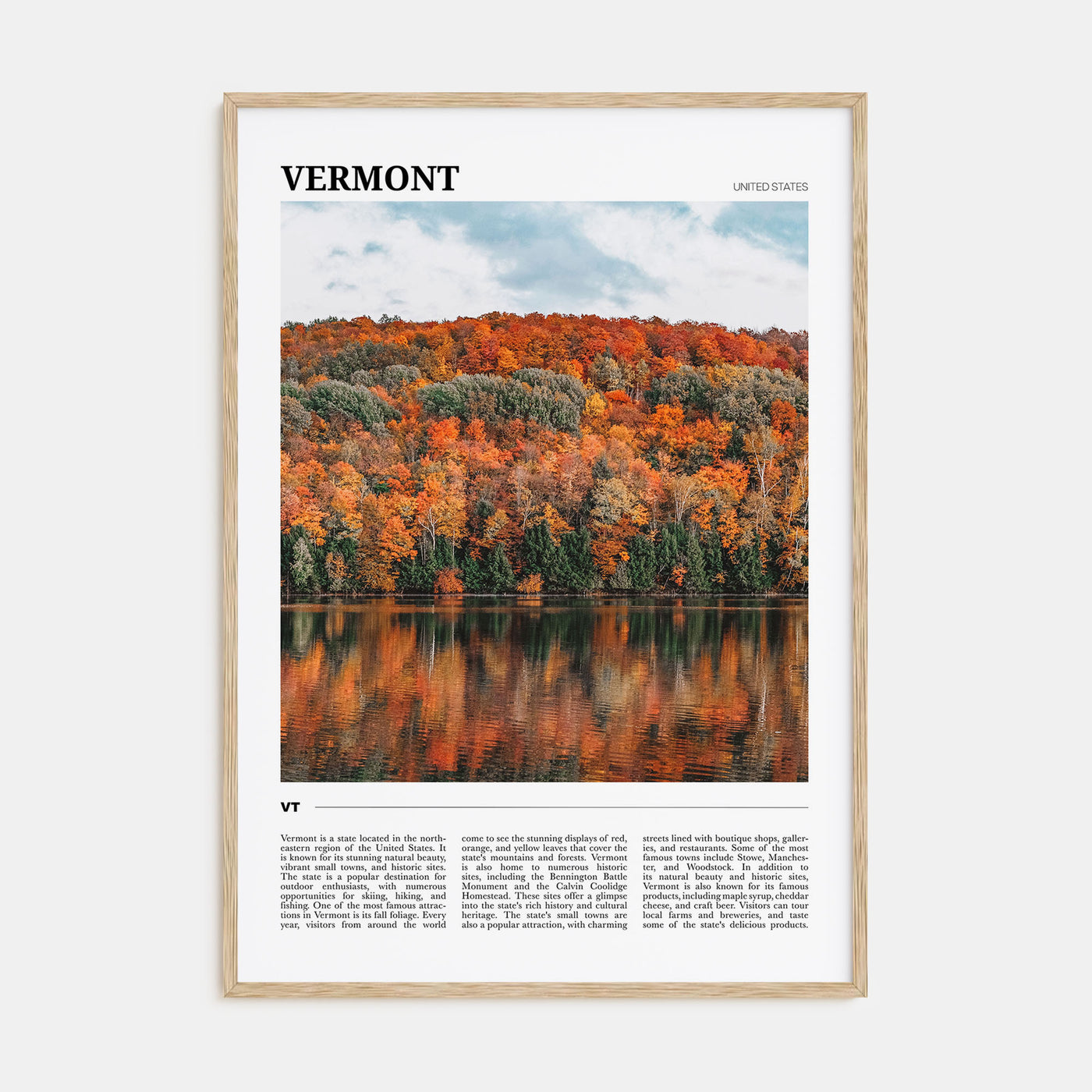 Vermont Travel Color No 3 Poster