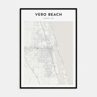 Vero Beach Map Portrait Poster