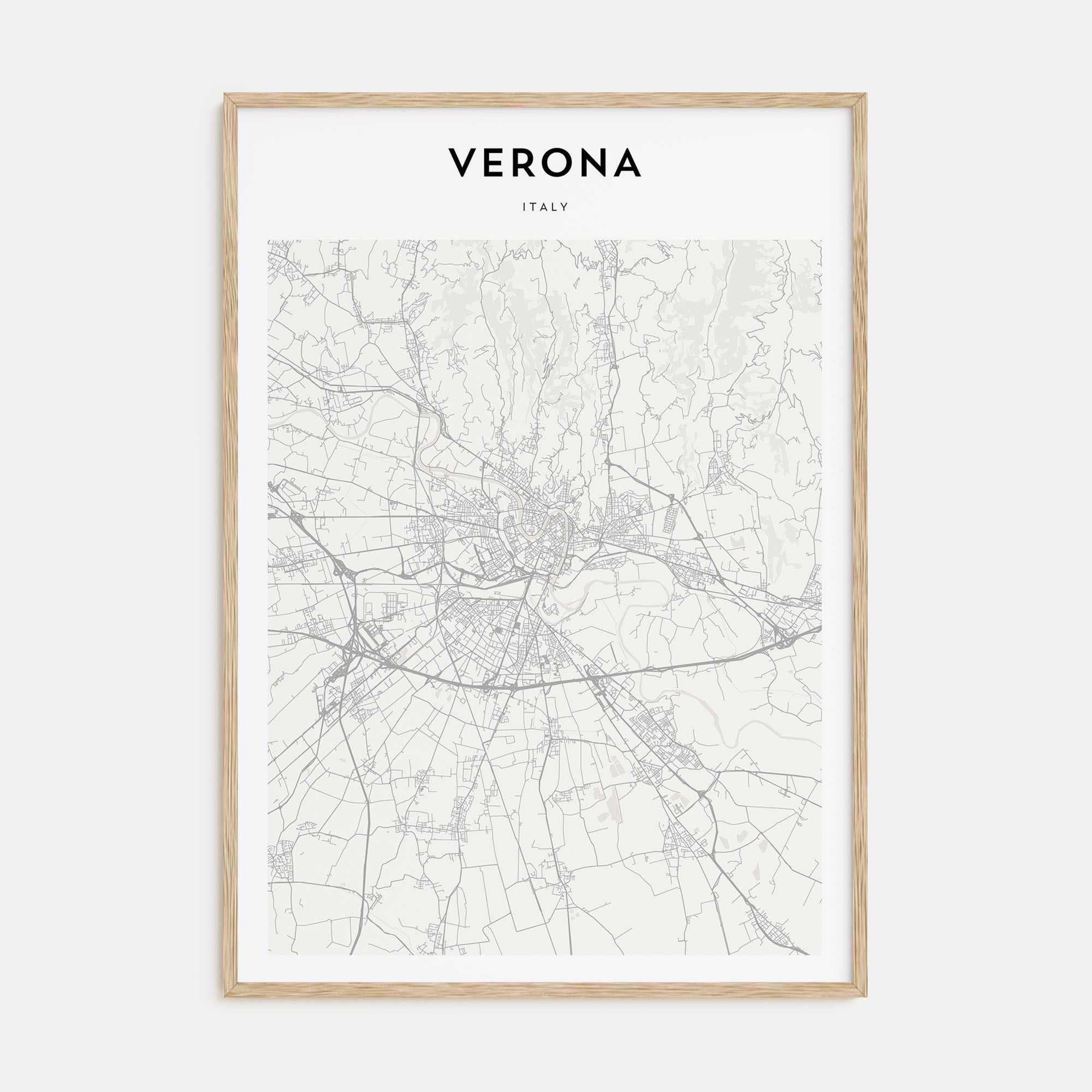 Verona Map Portrait Poster