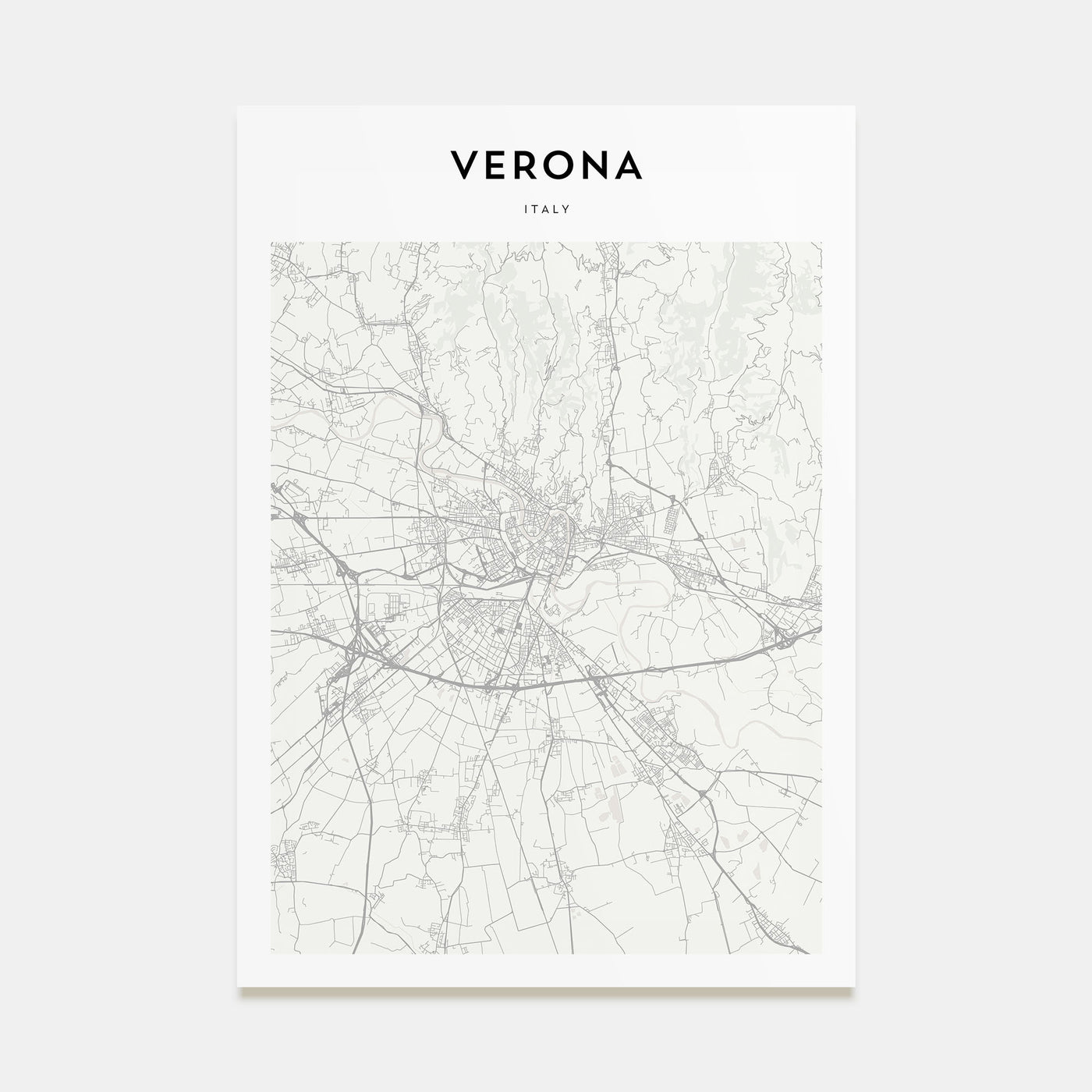 Verona Map Portrait Poster