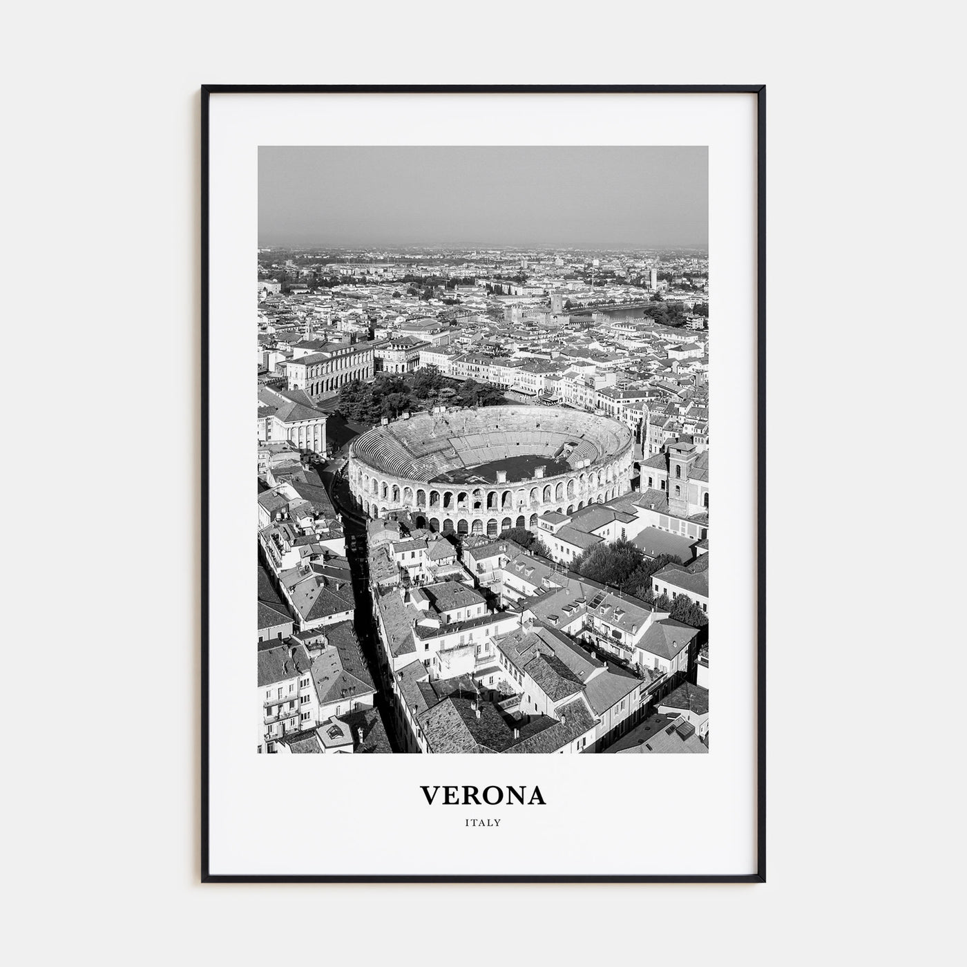 Verona Portrait B&W No 1 Poster