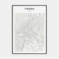 Vienna Map Portrait Poster