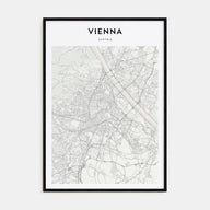 Vienna Map Portrait Poster