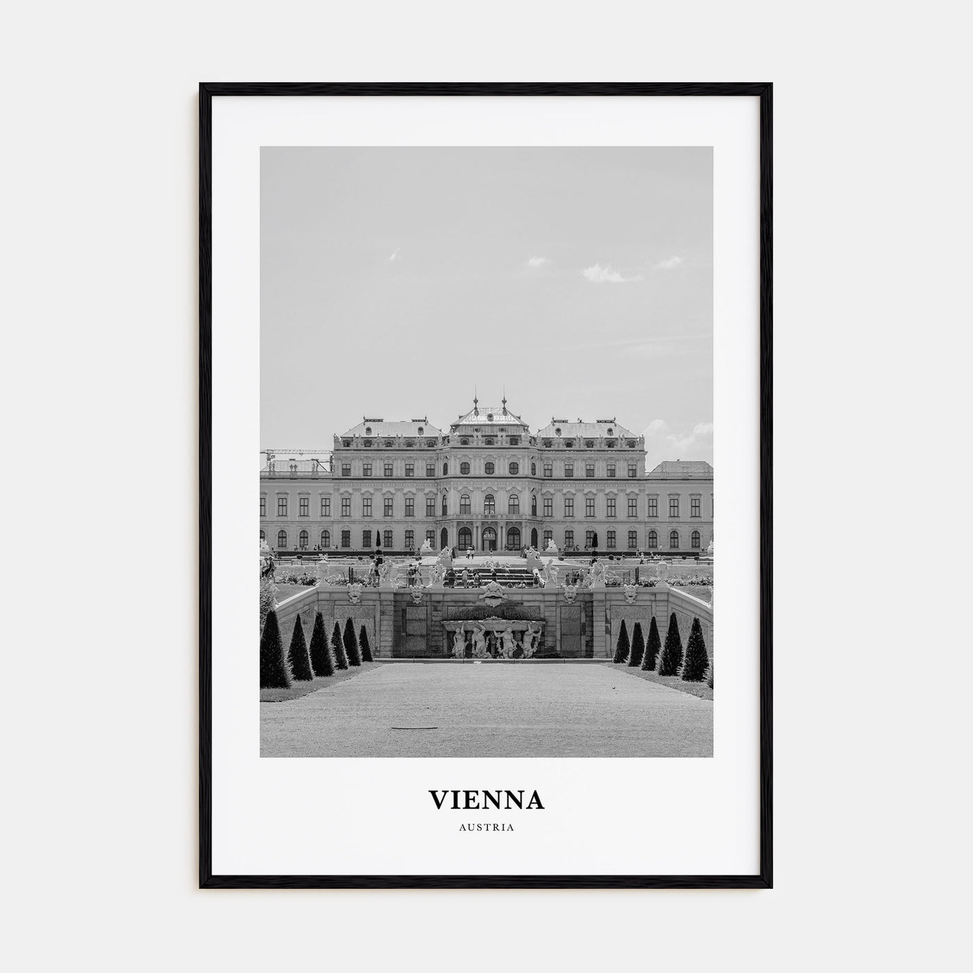 Vienna Portrait B&W No 1 Poster