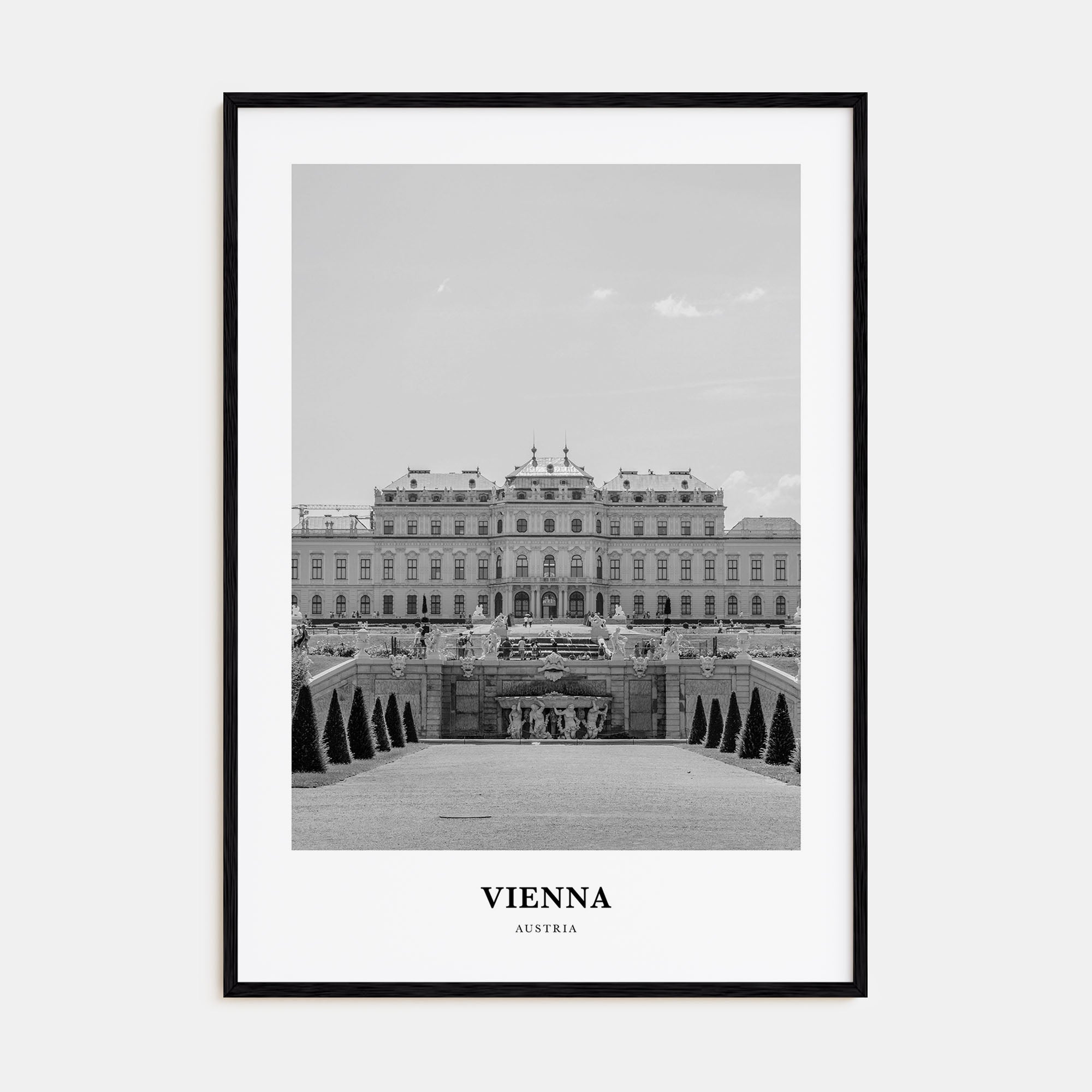 Vienna Portrait B&W No 1 Poster