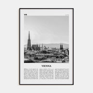 Vienna Travel B&W No 1 Poster