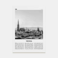 Vienna Travel B&W No 1 Poster