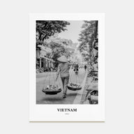 Vietnam Portrait B&W No 2 Poster