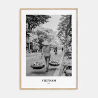 Vietnam Portrait B&W No 2 Poster