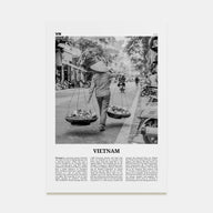 Vietnam Travel B&W No 2 Poster