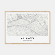 Villanova Map Landscape Poster