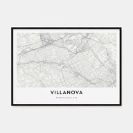 Villanova Map Landscape Poster
