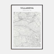 Villanova Map Portrait Poster