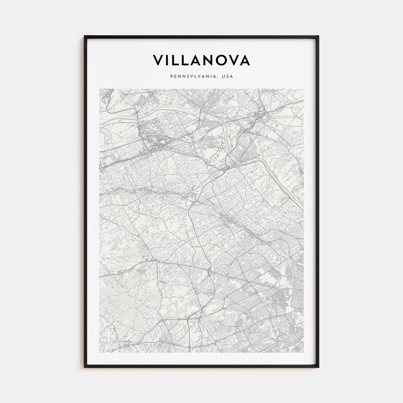 Villanova Map Portrait Poster