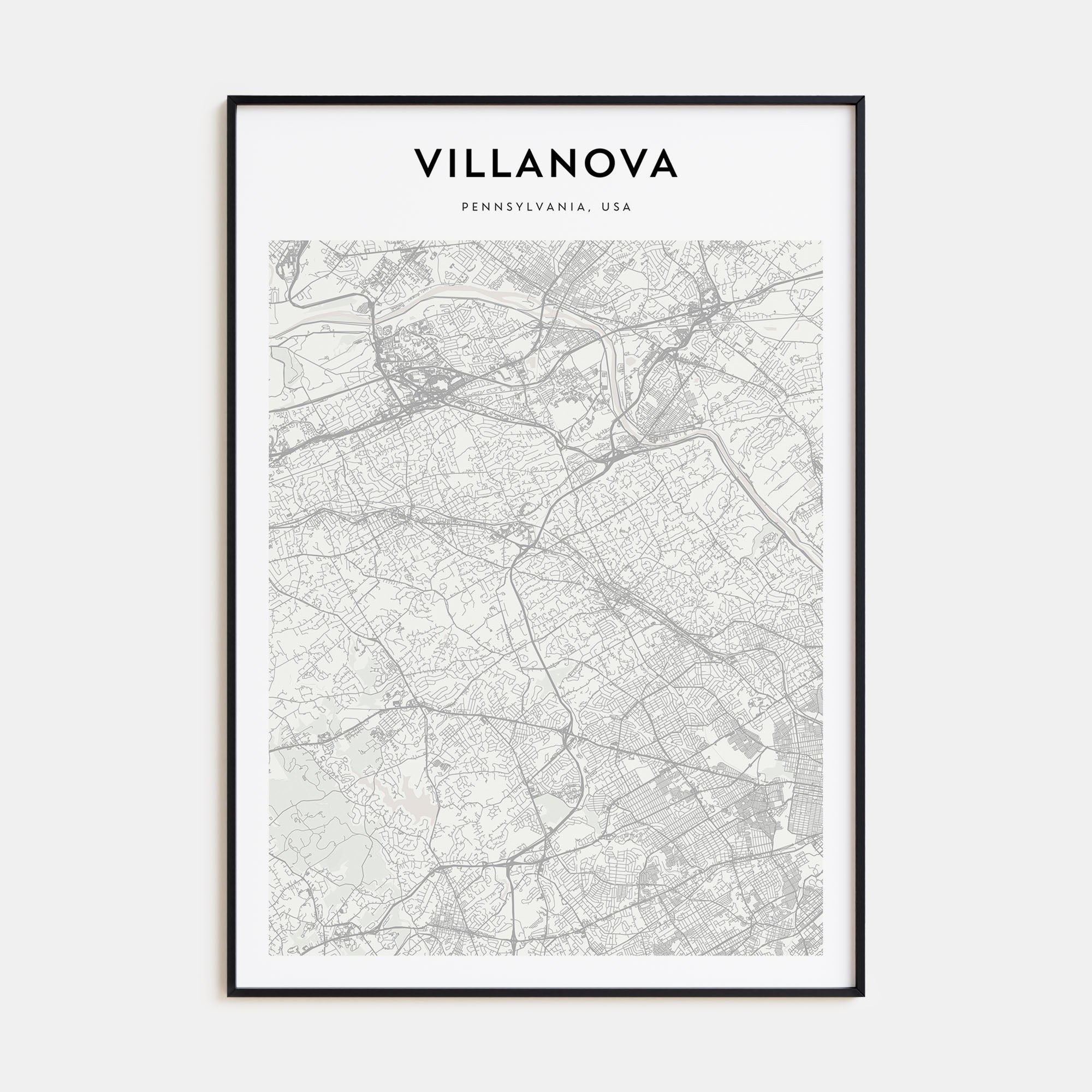 Villanova Map Portrait Poster