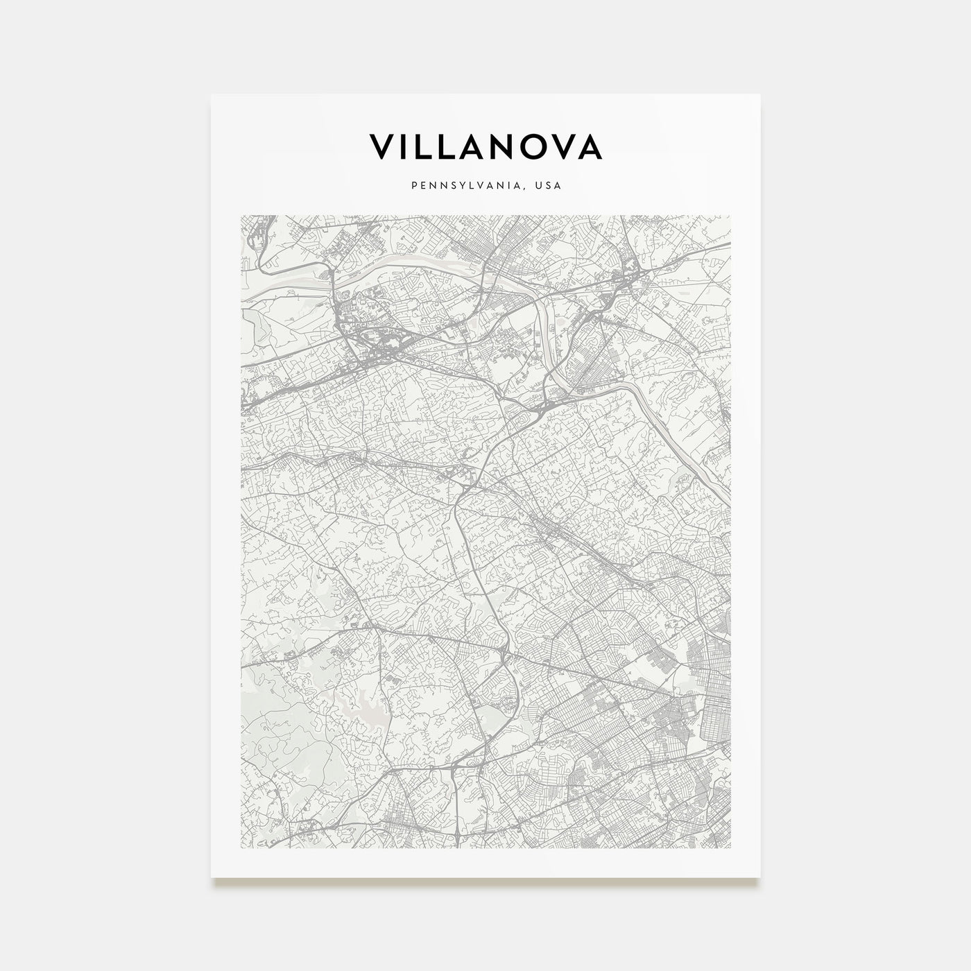 Villanova Map Portrait Poster