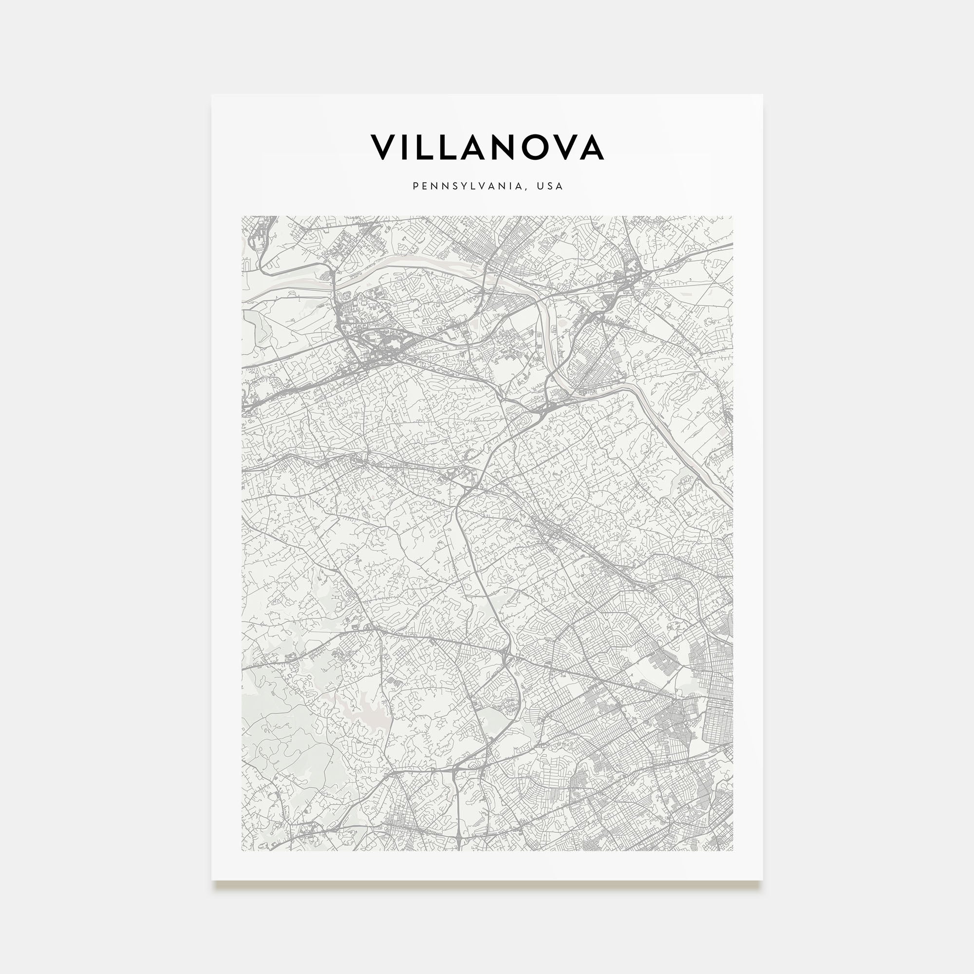 Villanova Map Portrait Poster