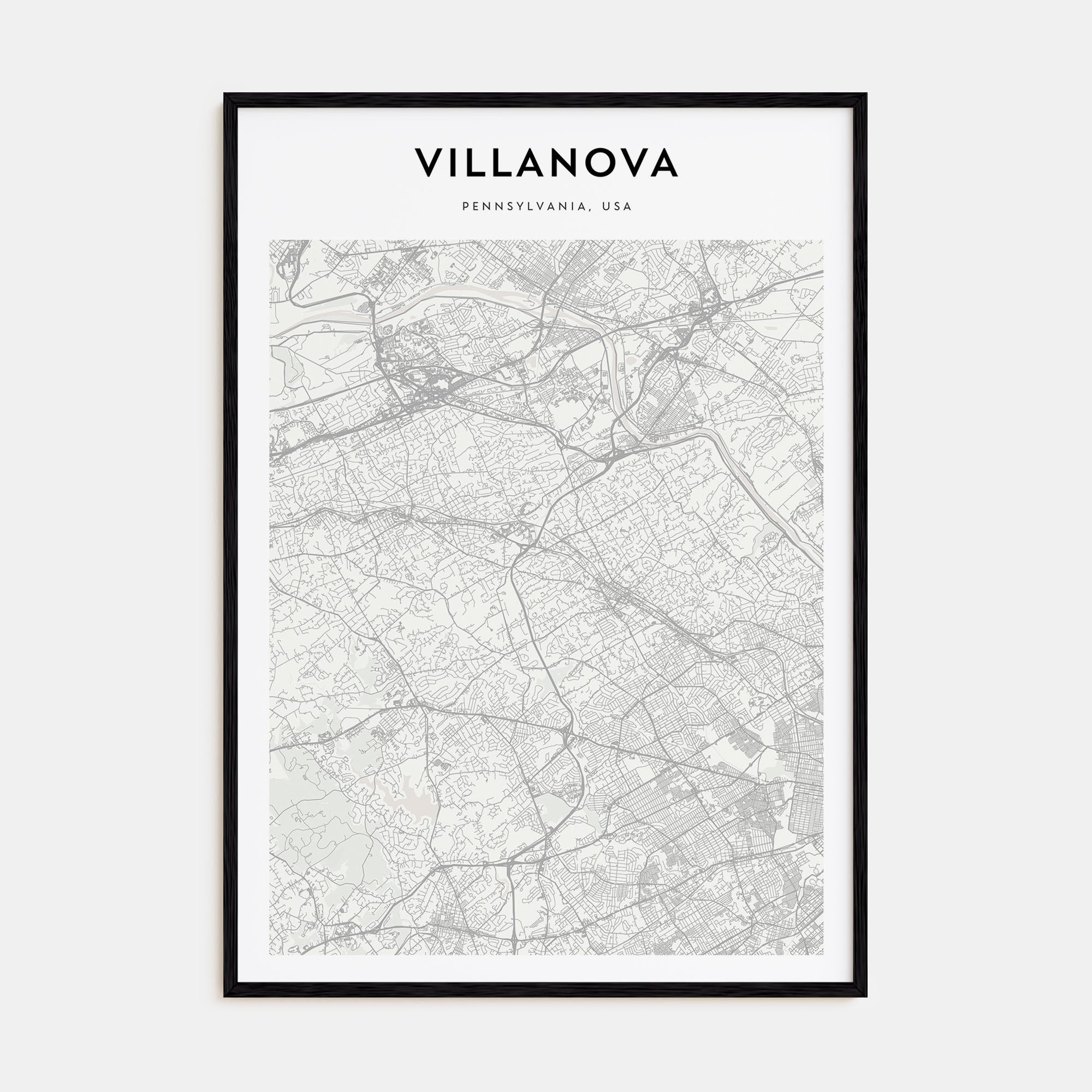 Villanova Map Portrait Poster