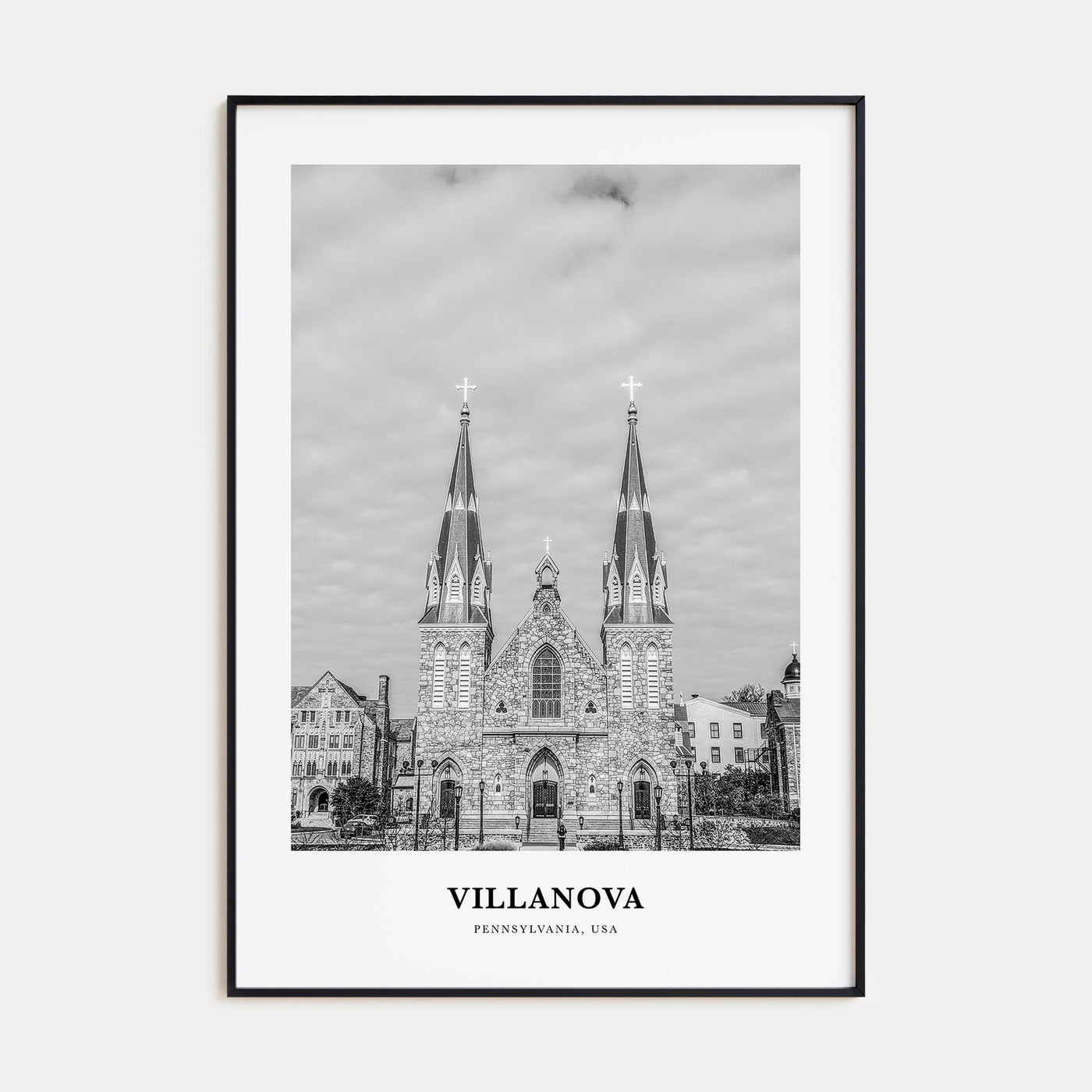 Villanova Portrait B&W Poster