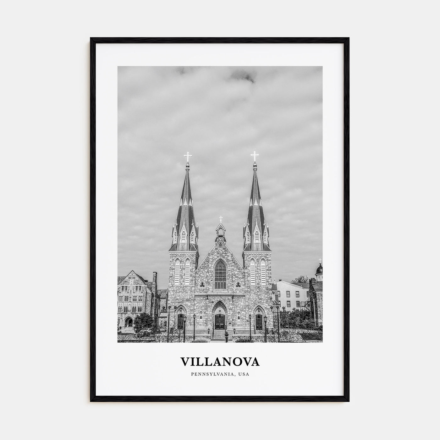 Villanova Portrait B&W Poster