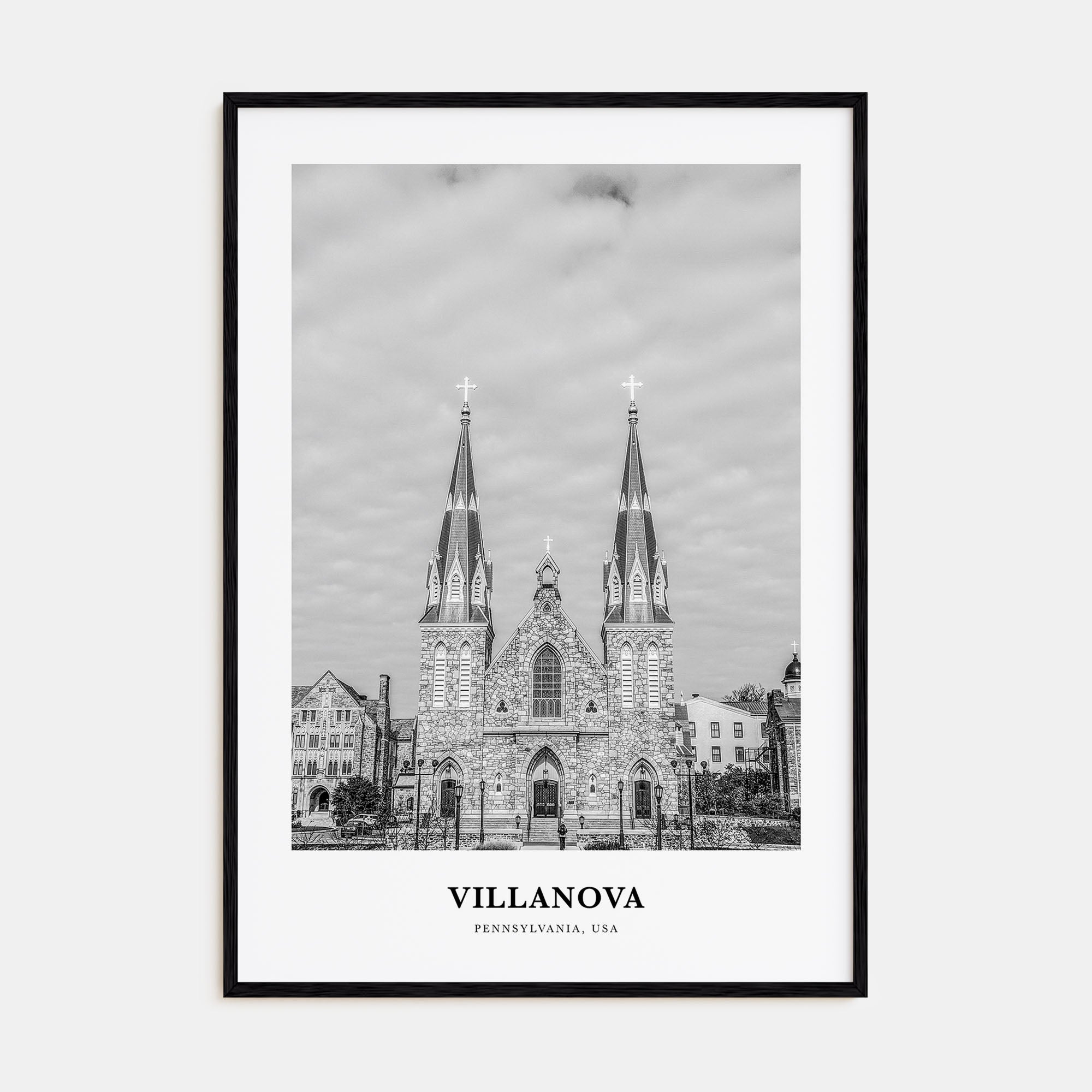 Villanova Portrait B&W Poster