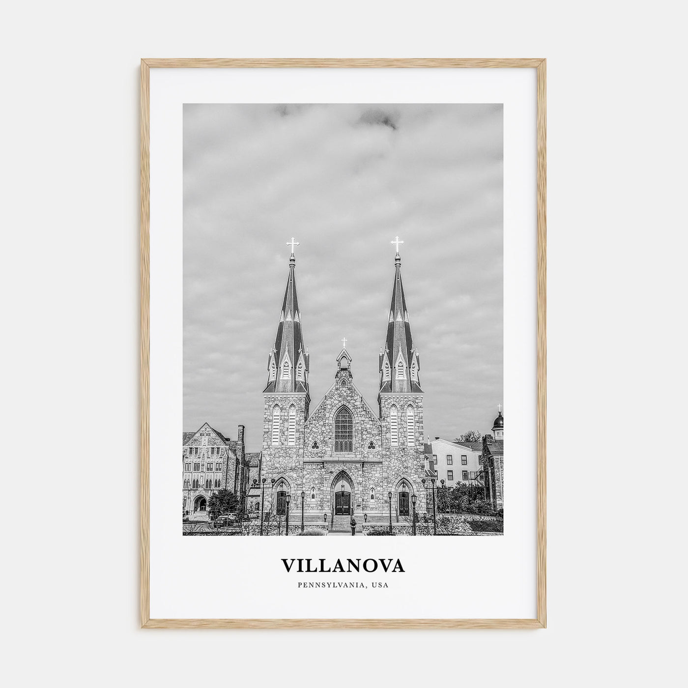 Villanova Portrait B&W Poster