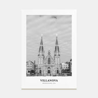 Villanova Portrait B&W Poster